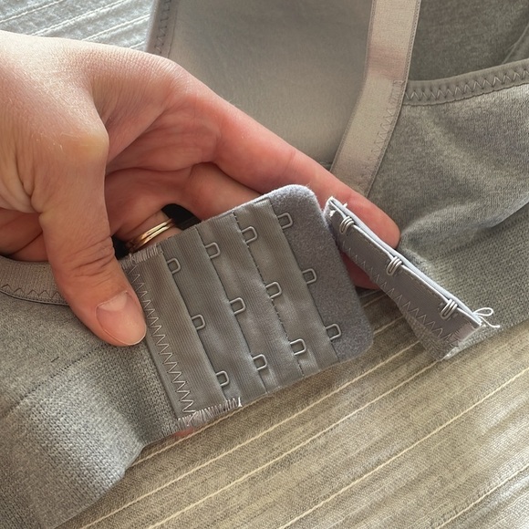 Baomosi Lot Of Two 2 Wire Free Nursing Bras Sz M Black Grey Motherhood Maternity - Picture 6 of 11